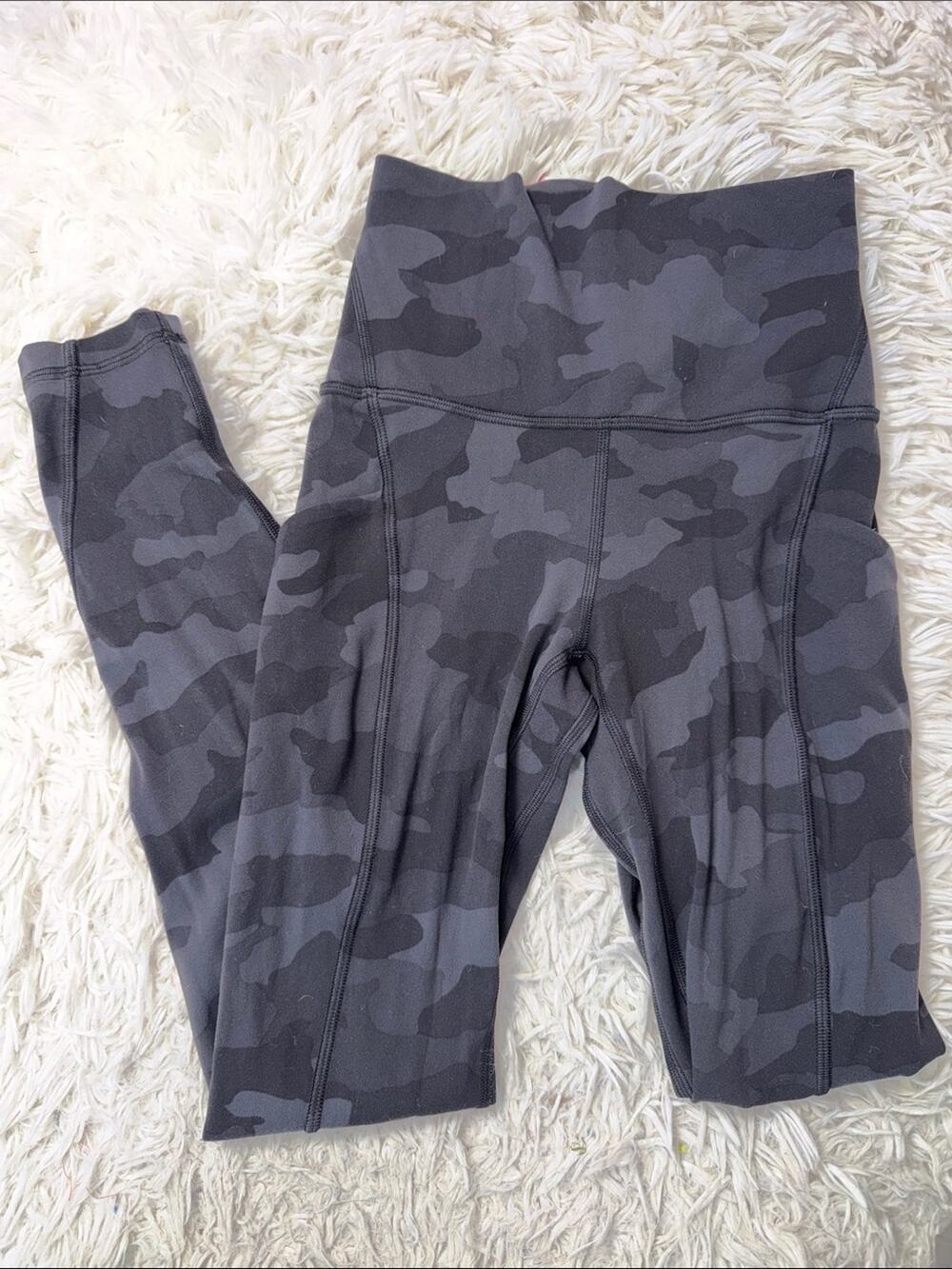 Lululemon Align High Rise Pant with Pockets 25" Heritage 365 Camo Deep Coal Mult